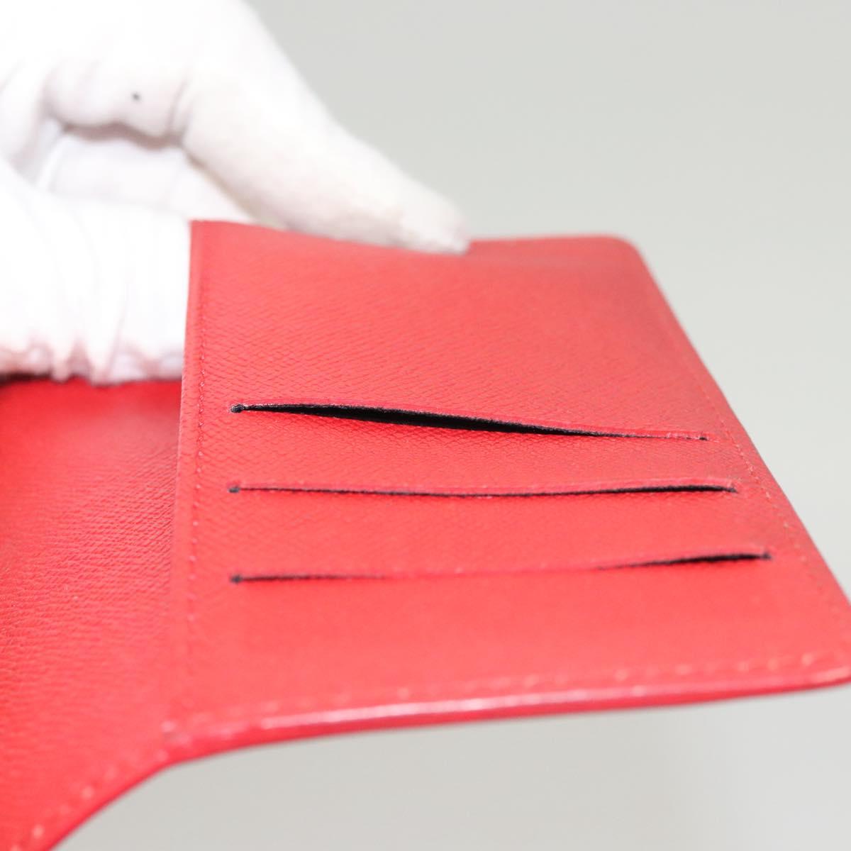 LOUIS VUITTON Epi Agenda PM Day Planner Cover Red R20057 LV Auth 118196