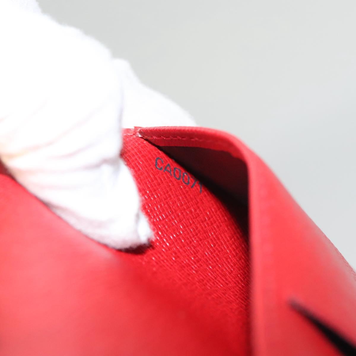 LOUIS VUITTON Epi Agenda PM Day Planner Cover Red R20057 LV Auth 118196