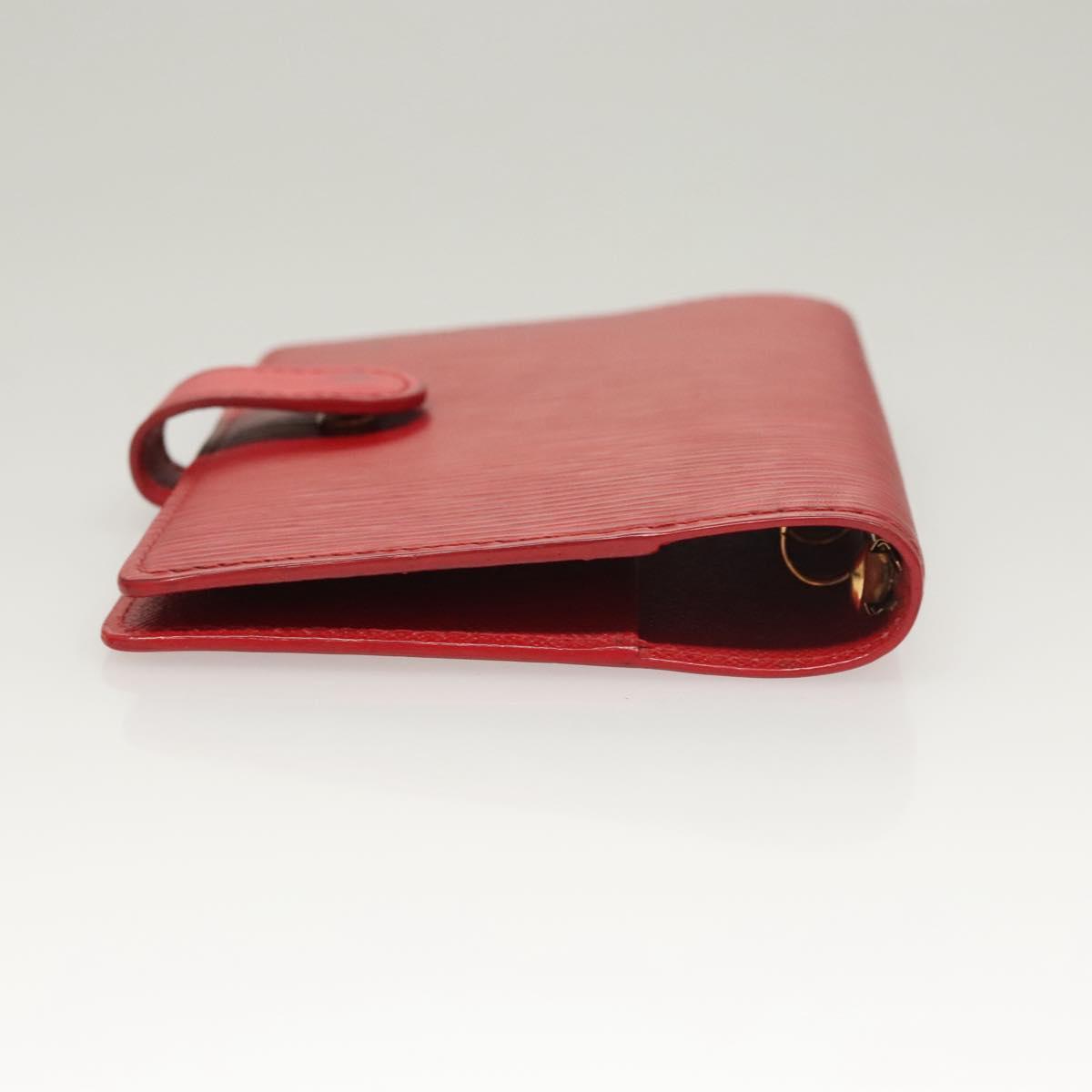 LOUIS VUITTON Epi Agenda PM Day Planner Cover Red R20057 LV Auth 118196