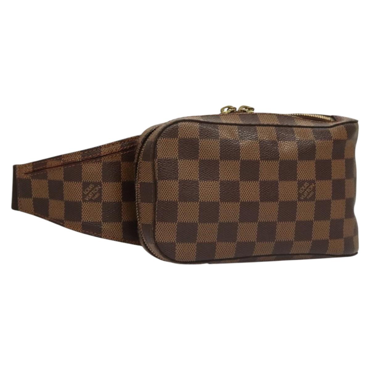 LOUIS VUITTON Damier Ebene Geronimos Shoulder Bag N51994 LV Auth 118197