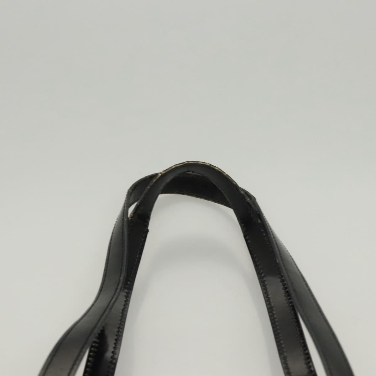 GUCCI Shoulder Bag Enamel Black 000 2058 0559 0 Auth 118218