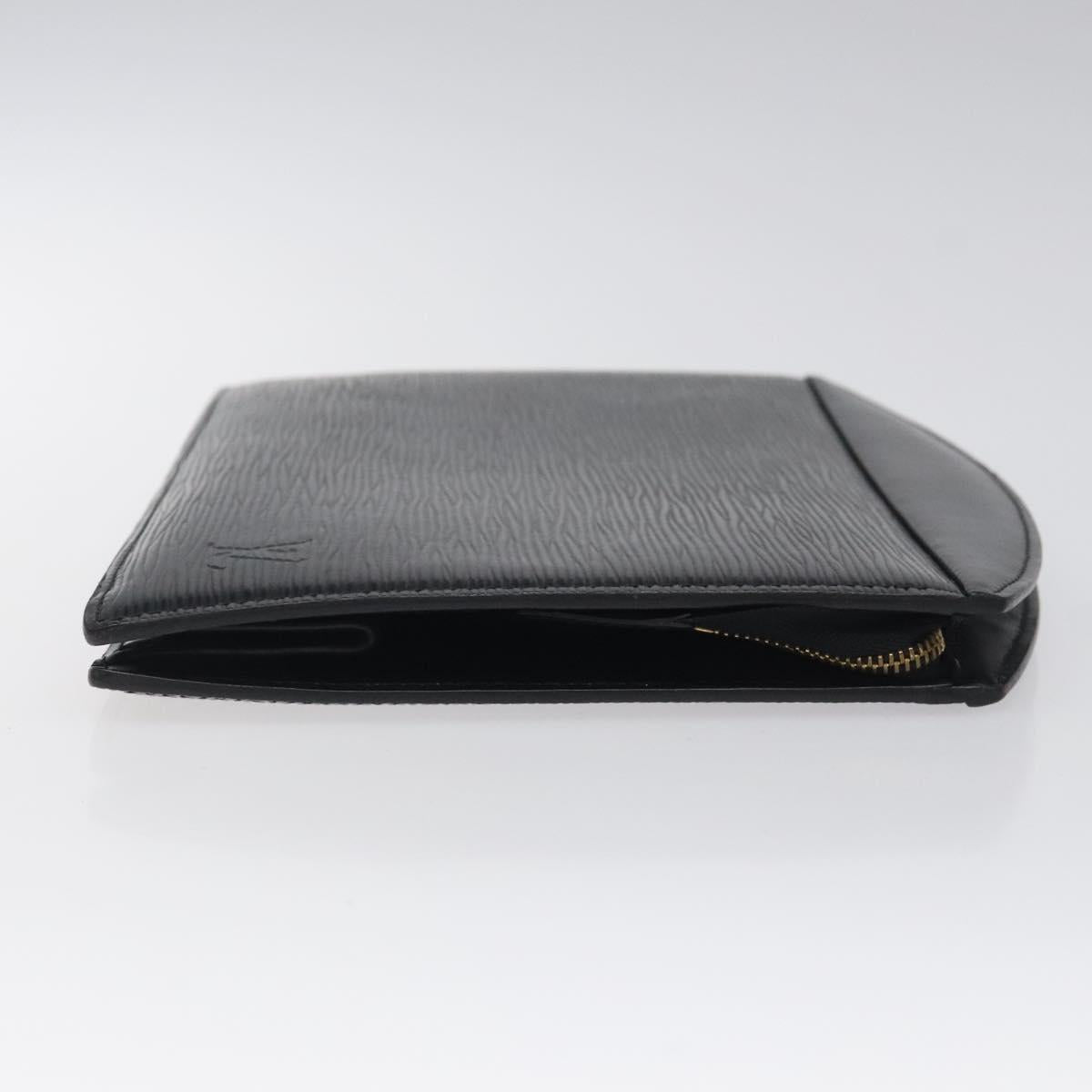 LOUIS VUITTON Epi Trousse Crete Pouch Black M48402 LV Auth 118247