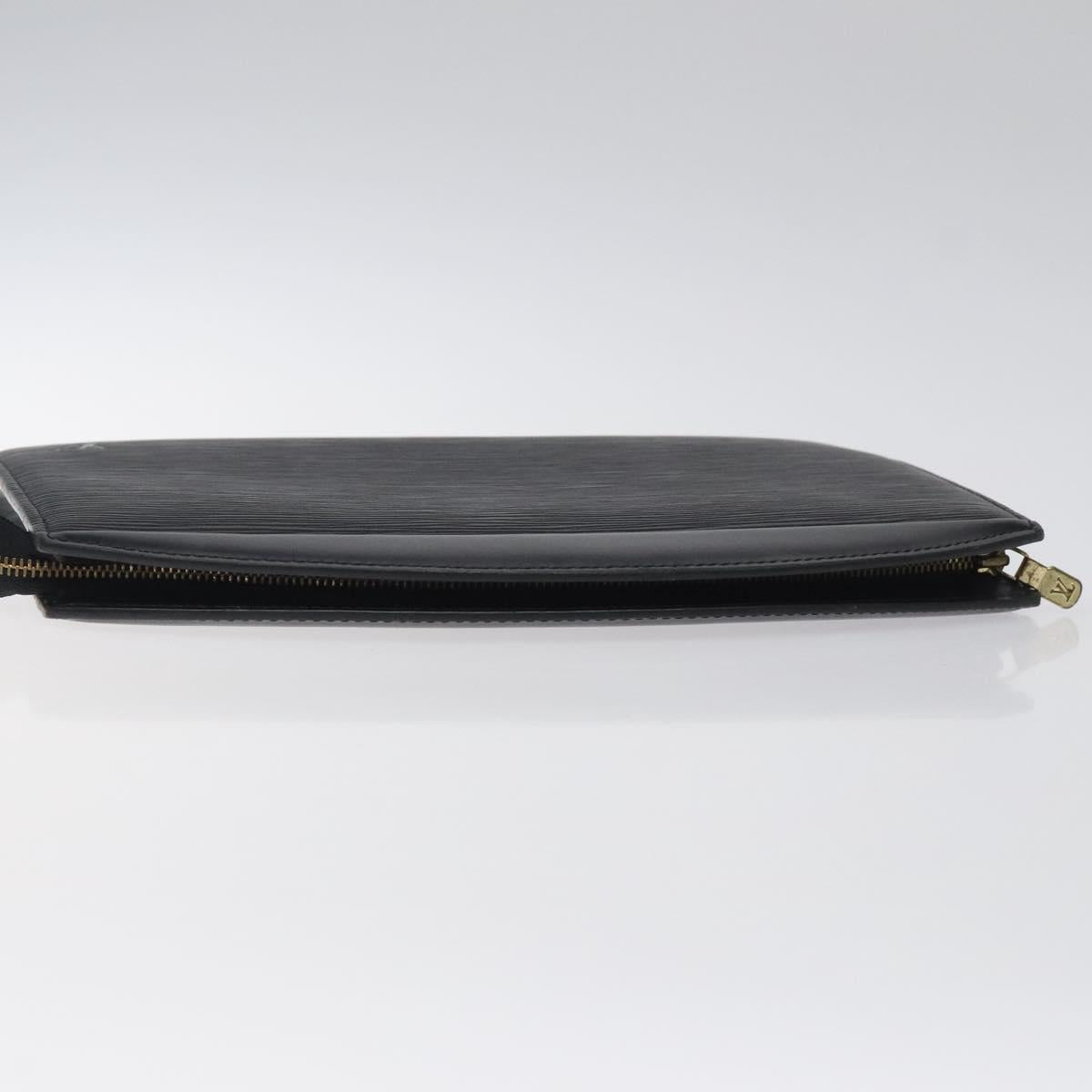 LOUIS VUITTON Epi Trousse Crete Pouch Black M48402 LV Auth 118247