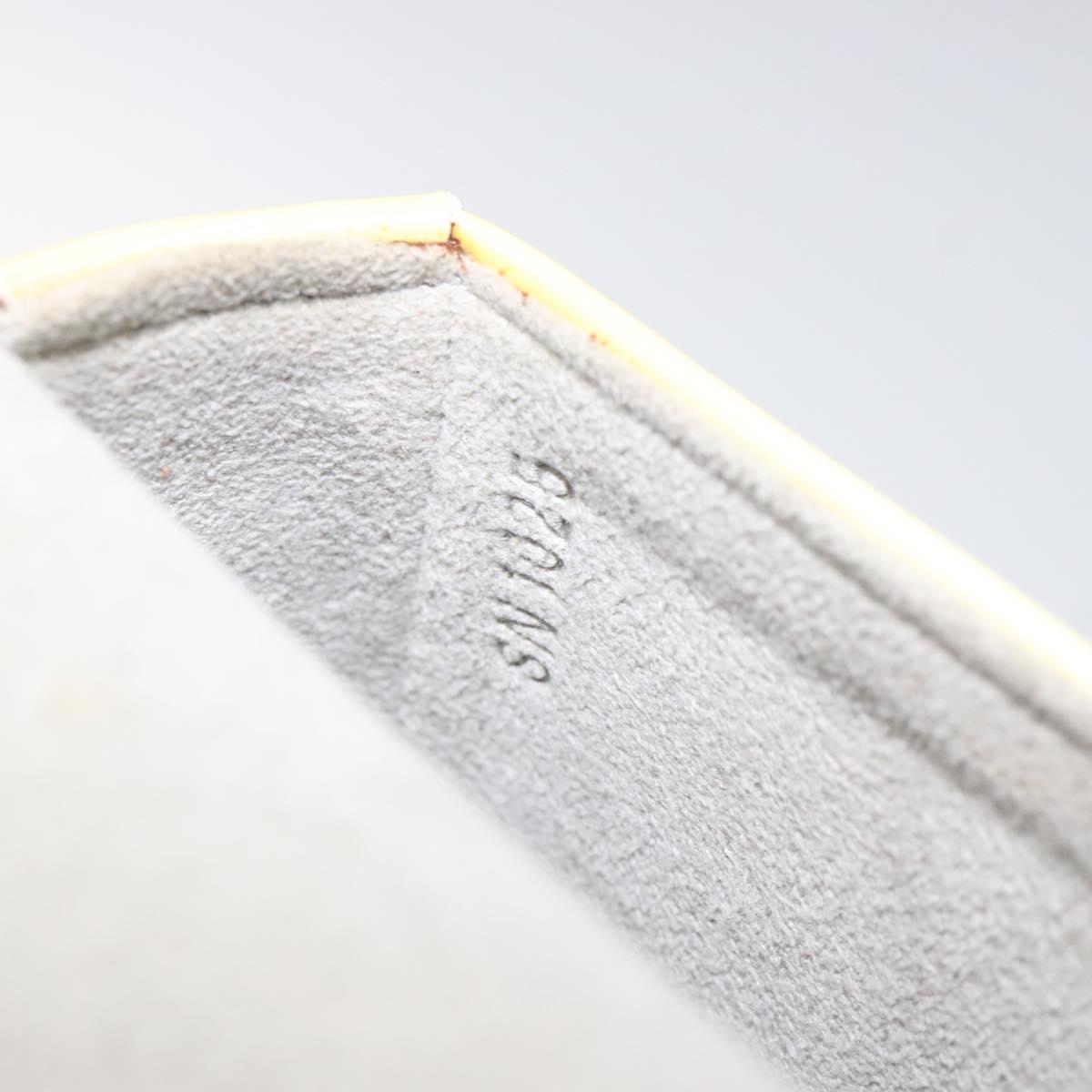 LOUIS VUITTON Vernis Pochette lagoon Glasses Case Perle M91801 LV Auth 118256