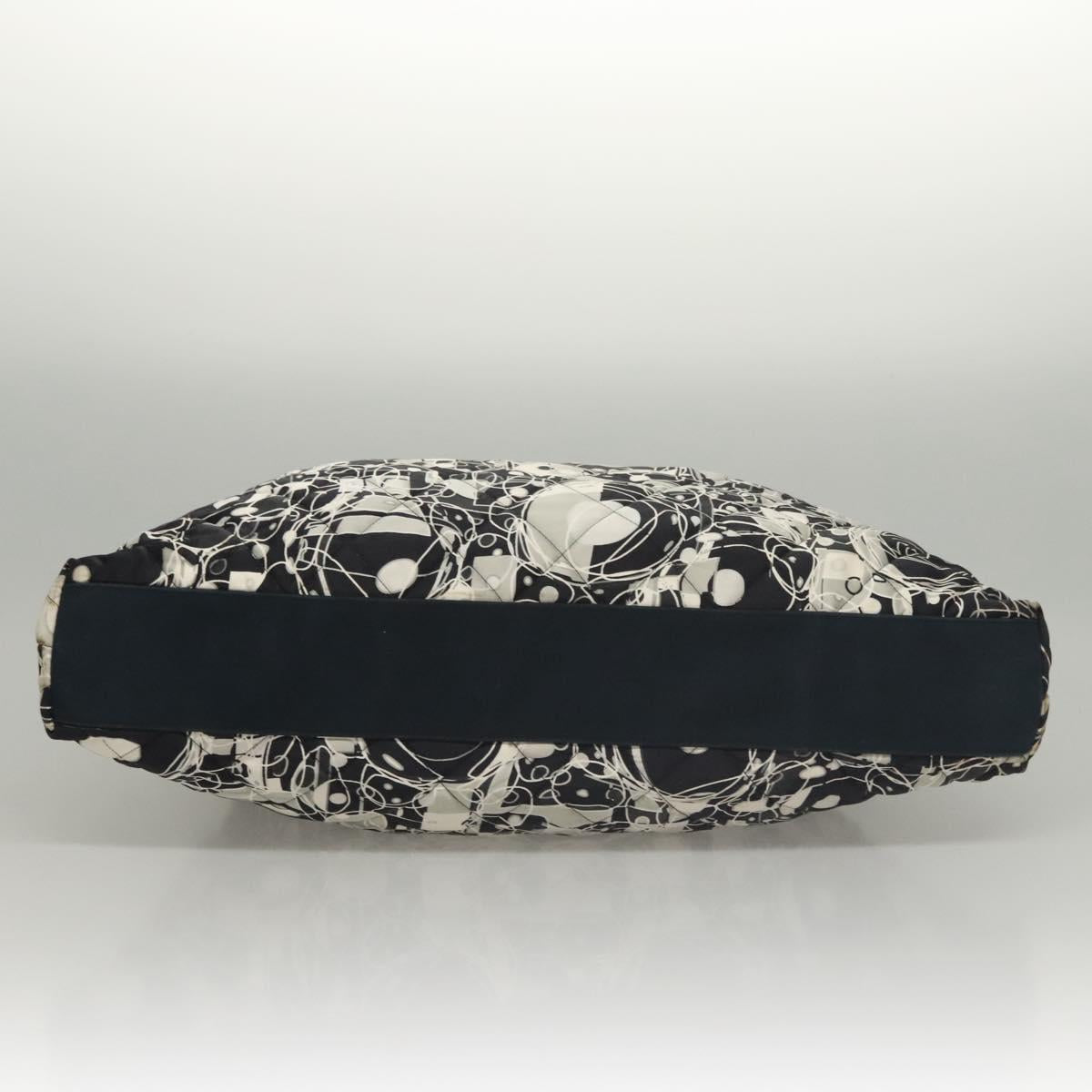 CHANEL Matelasse Chain Shoulder Bag Silk Black CC Auth 118262