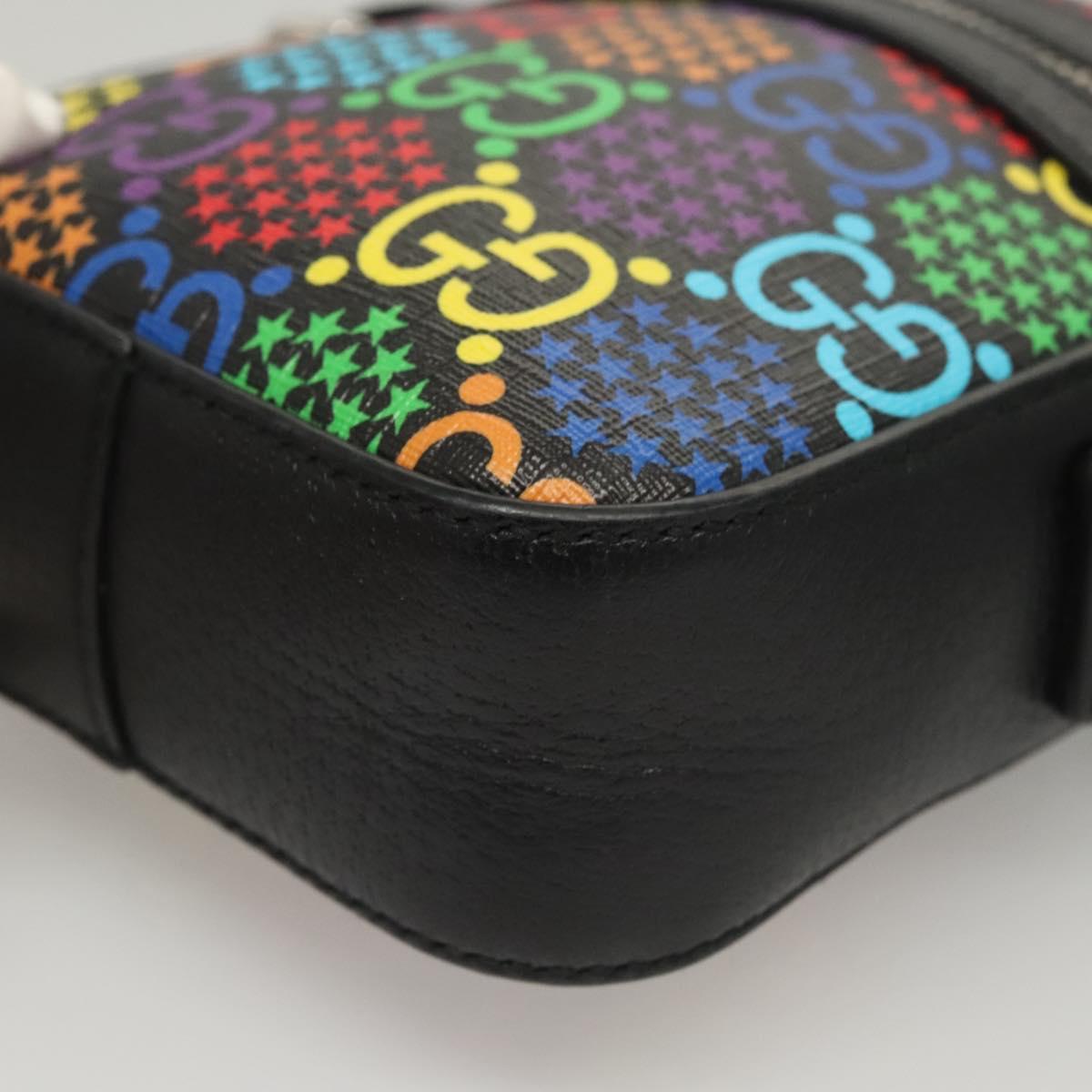 GUCCI GG Psychedelic Shoulder Bag Multicolor Silver 598103 Auth 118263