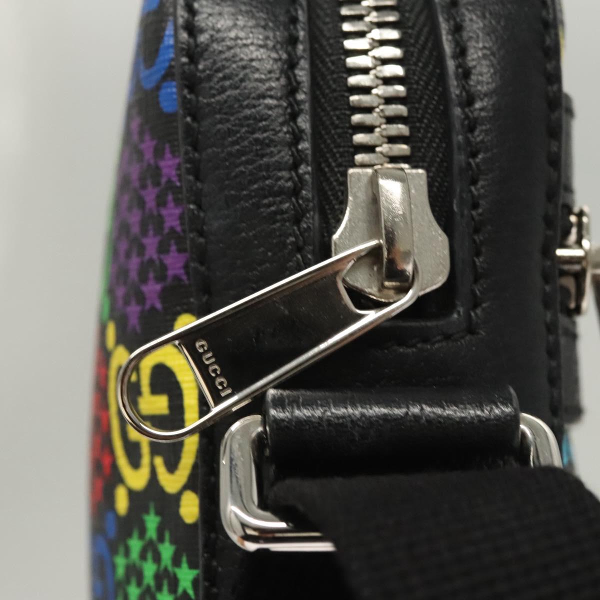 GUCCI GG Psychedelic Shoulder Bag Multicolor Silver 598103 Auth 118263