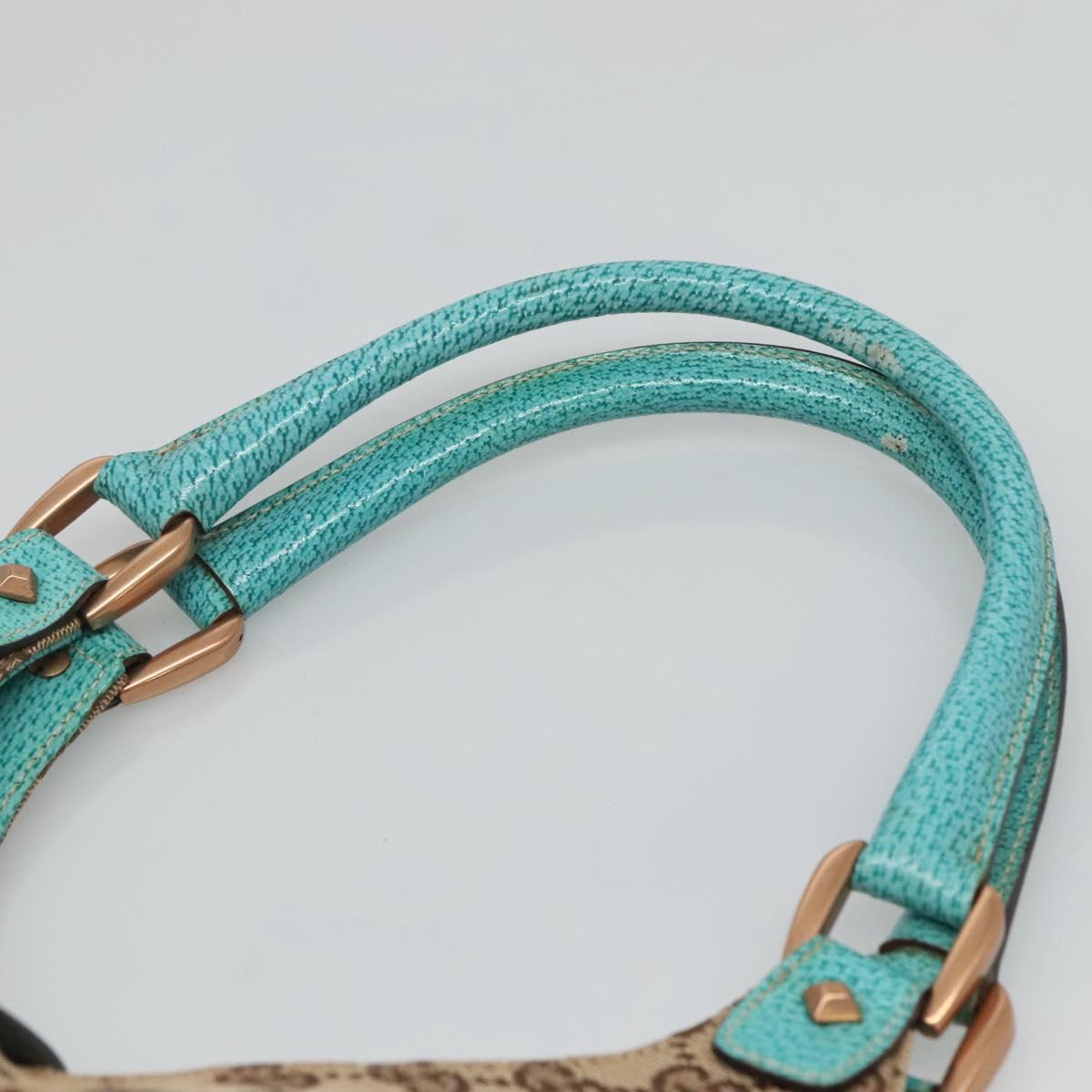 GUCCI GG Canvas Jackie Shoulder Bag Beige 124407 Auth 118283