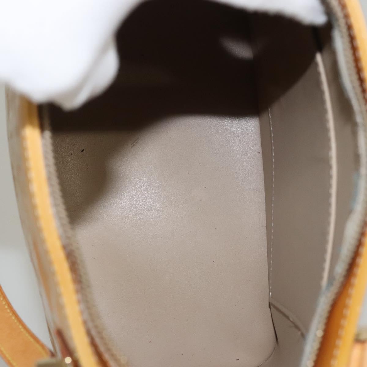 LOUIS VUITTON Monogram Vernis Houston Hand Bag Beige M91004 LV Auth 118288