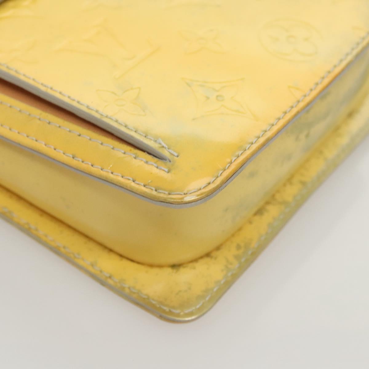 LOUIS VUITTON Monogram Vernis Motto Accessory Pouch Gris M91030 LV Auth 118370