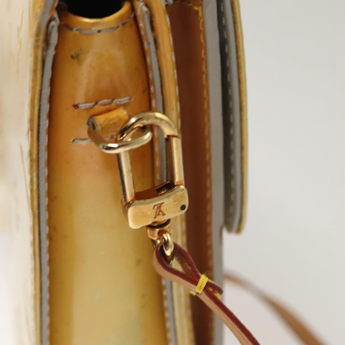 LOUIS VUITTON Monogram Vernis Motto Accessory Pouch Gris M91030 LV Auth 118370