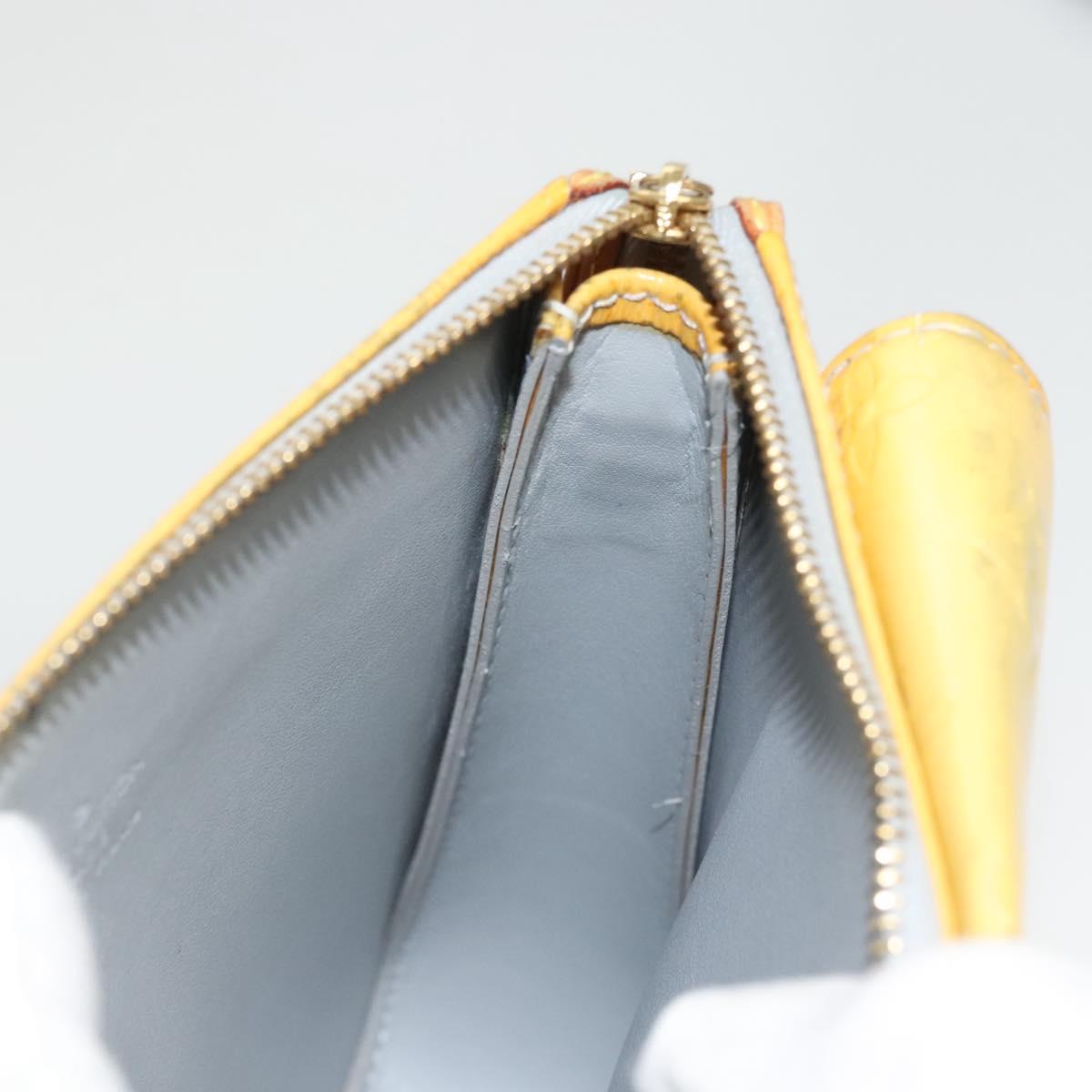 LOUIS VUITTON Monogram Vernis Motto Accessory Pouch Gris M91030 LV Auth 118370