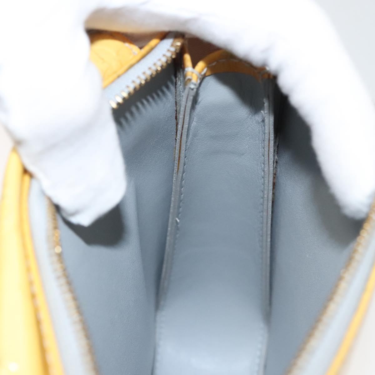 LOUIS VUITTON Monogram Vernis Motto Accessory Pouch Gris M91030 LV Auth 118370