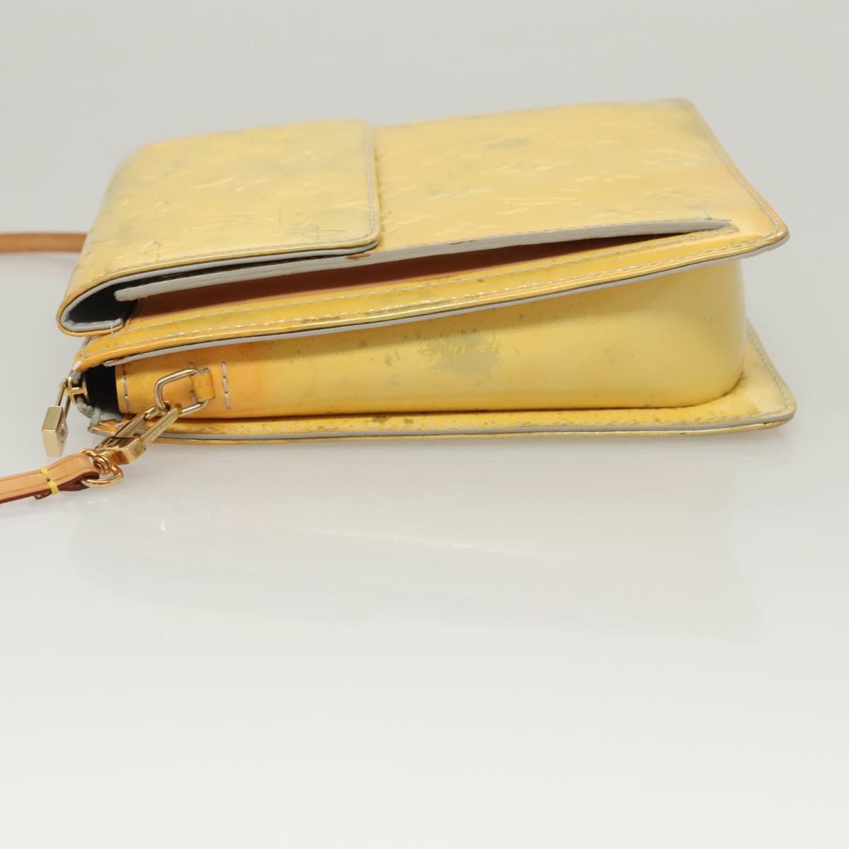 LOUIS VUITTON Monogram Vernis Motto Accessory Pouch Gris M91030 LV Auth 118370