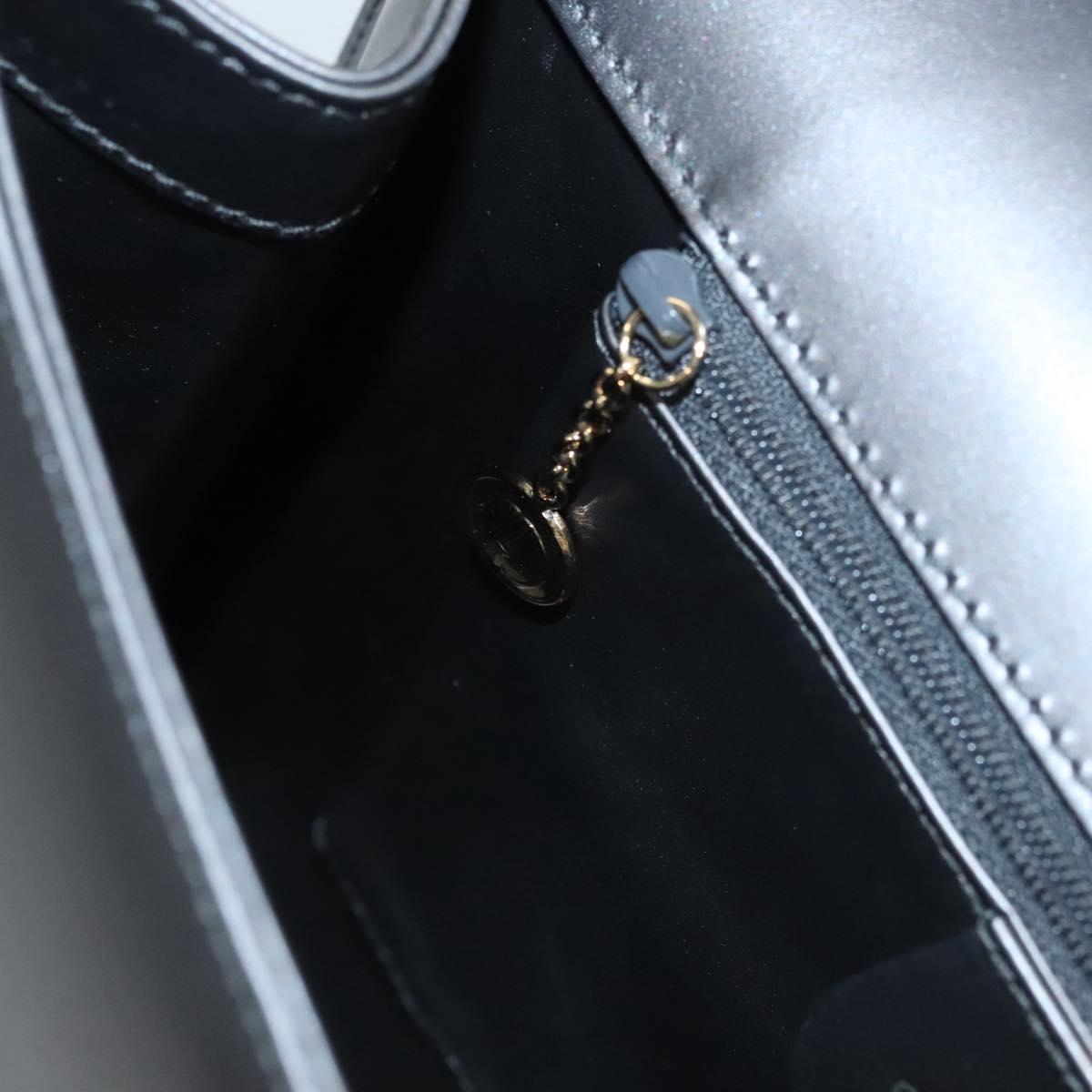 GUCCI Shoulder Bag Leather Brown Gold Auth 118429