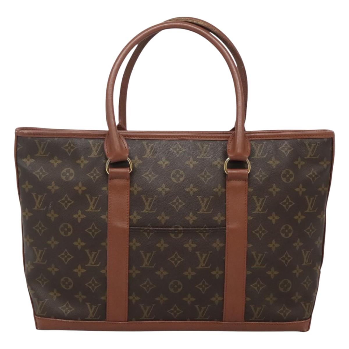 LOUIS VUITTON Monogram Sac Weekend PM Hand Bag M42425 LV Auth 118450