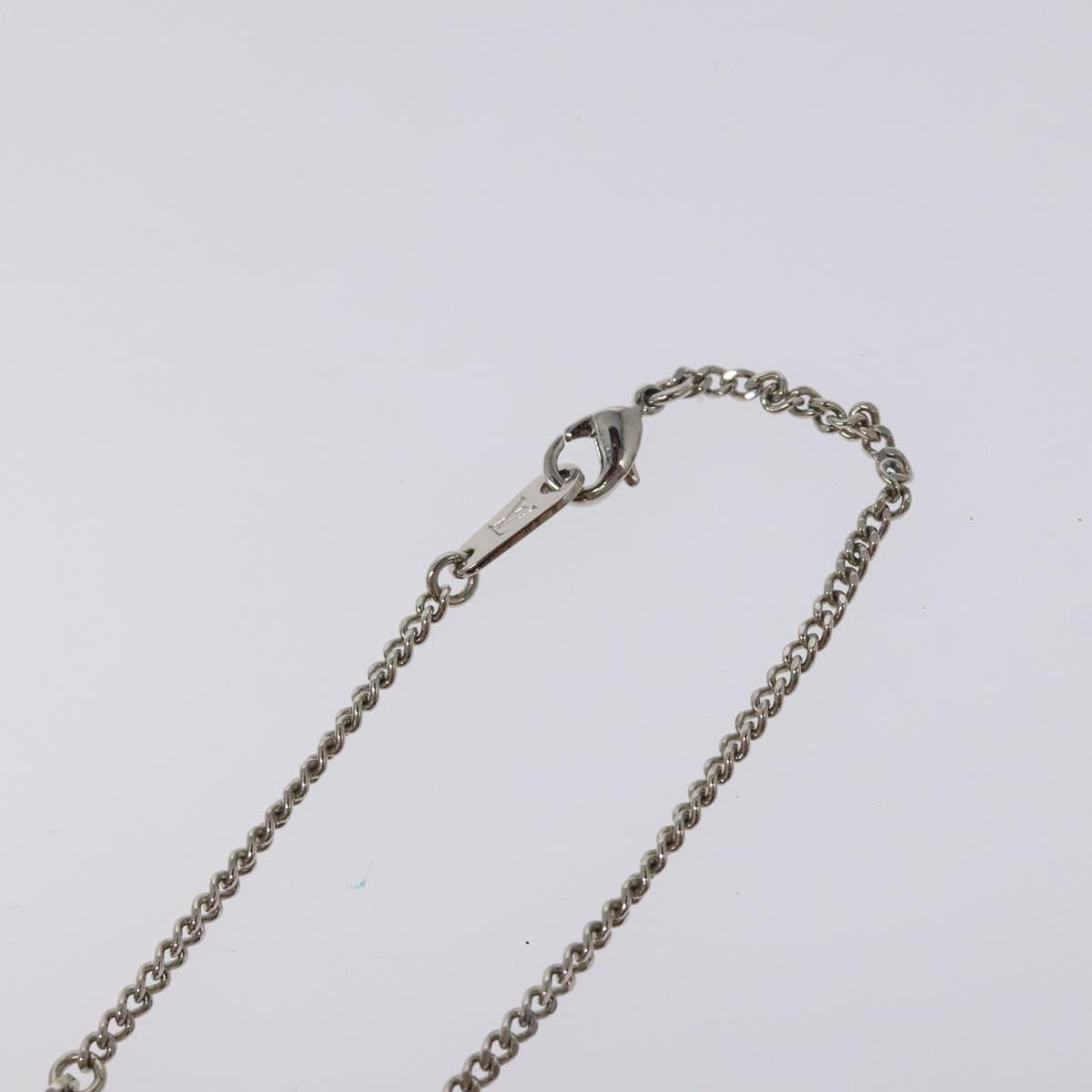 LOUIS VUITTON Collier LV Crazy Animals Frog Necklace Silver MP3390 Auth 118462