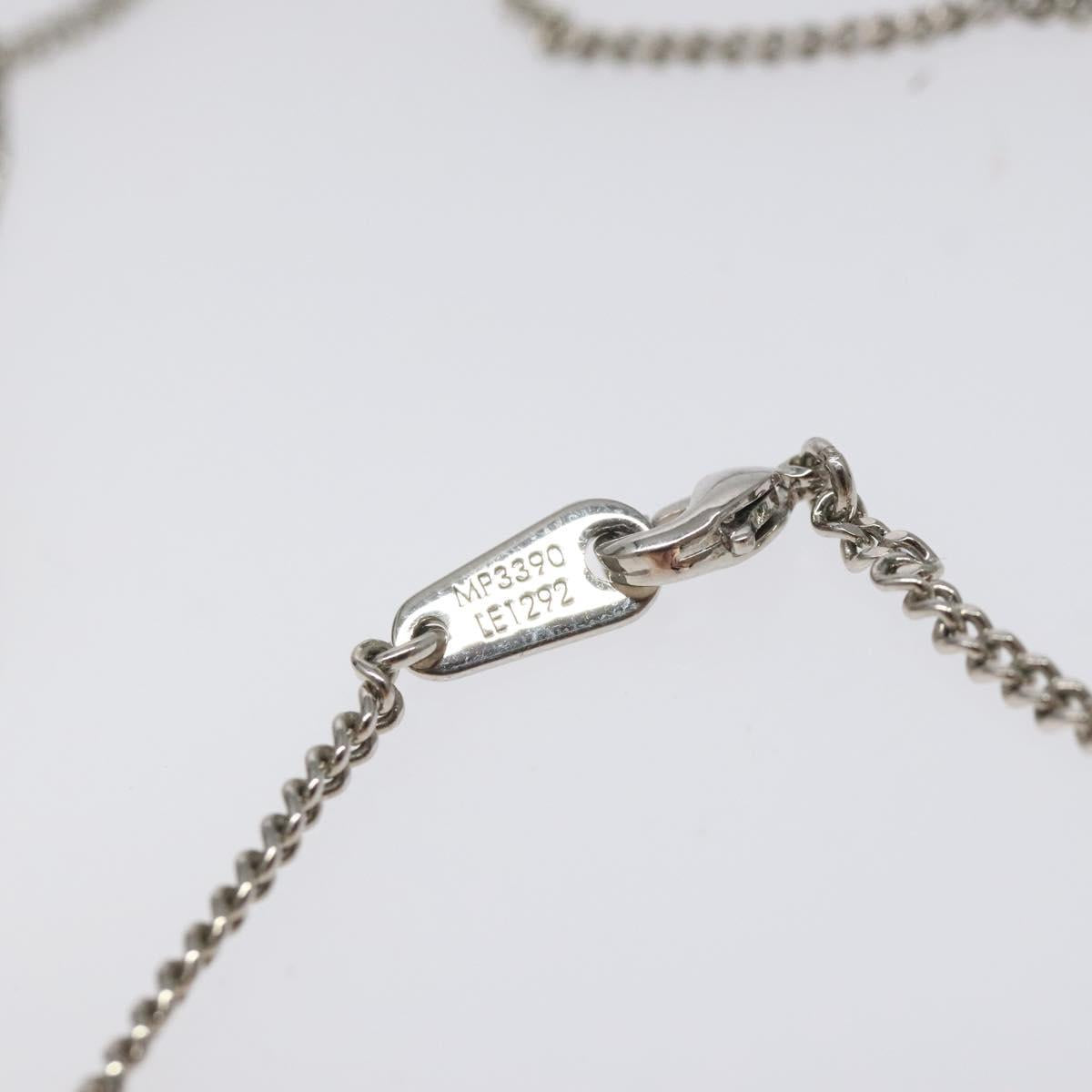 LOUIS VUITTON Collier LV Crazy Animals Frog Necklace Silver MP3390 Auth 118462
