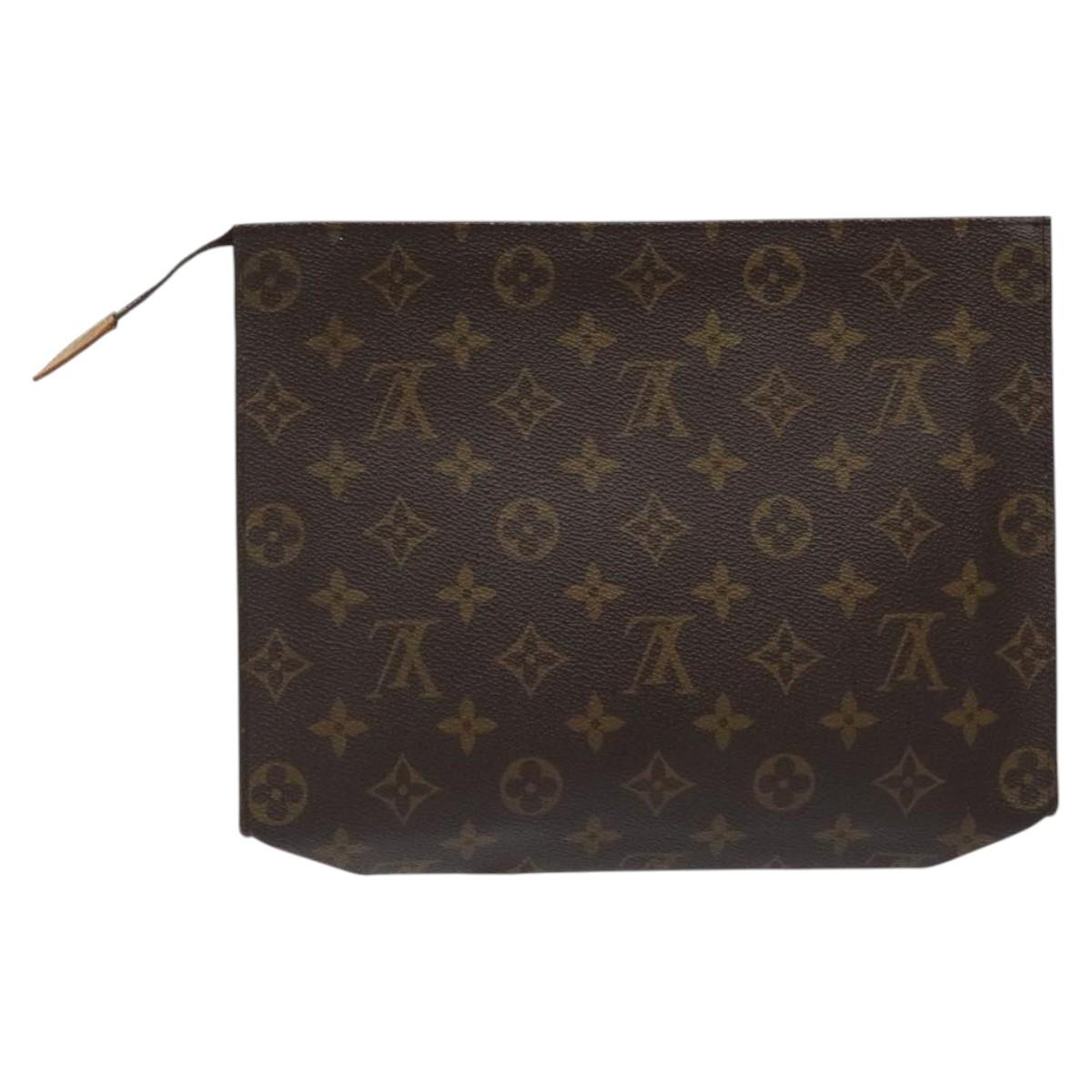 LOUIS VUITTON Monogram Poche Toilette 26 Pouch M47542 LV Auth 118540