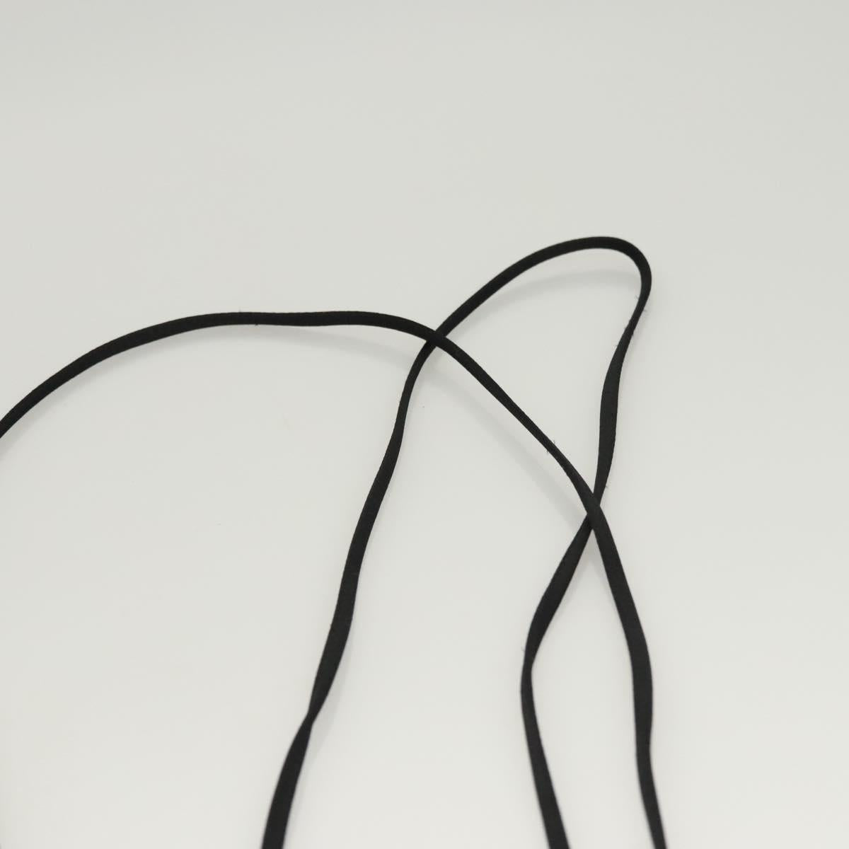 PRADA Shoulder Bag Nylon Black Silver Auth 118631