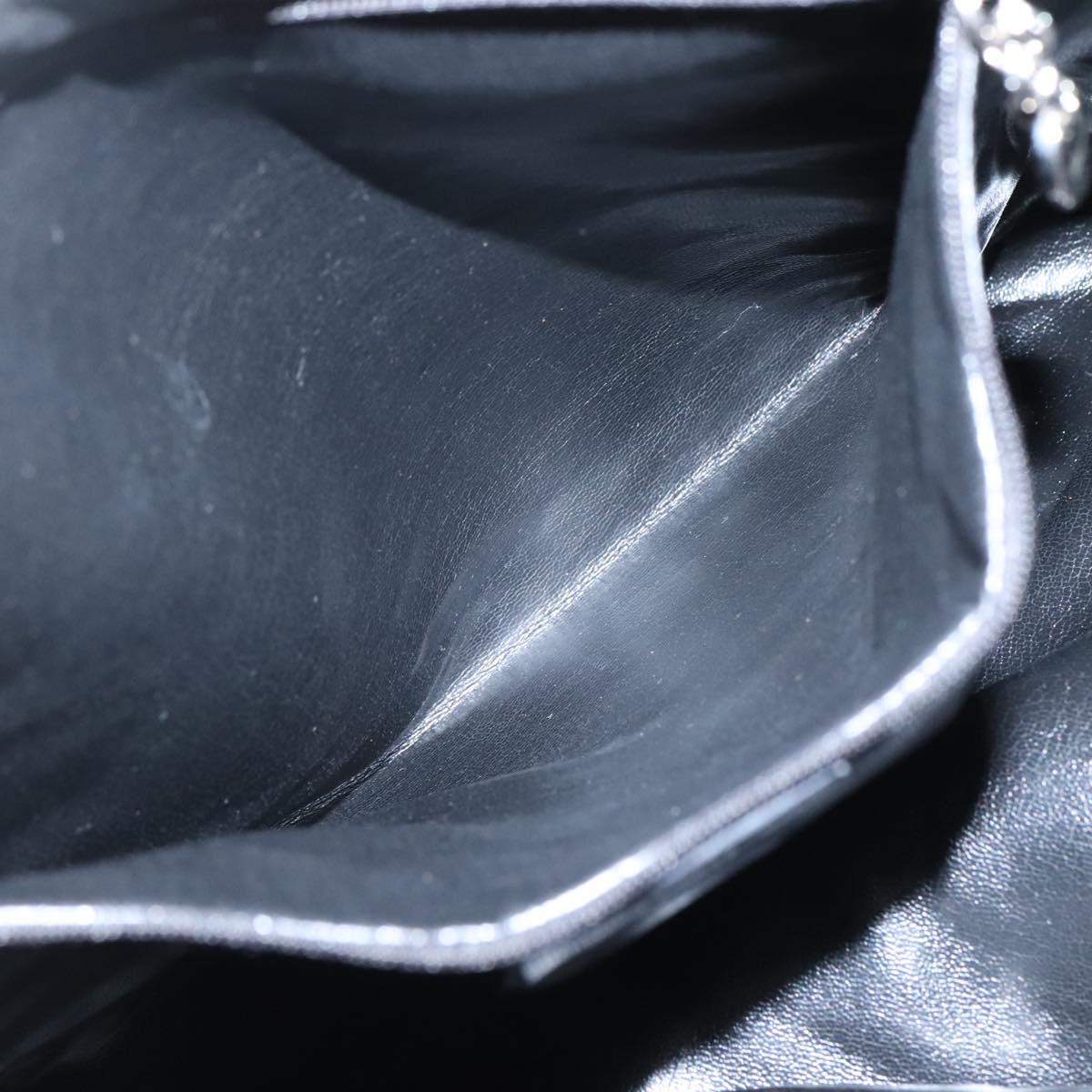 Salvatore Ferragamo Tote Bag Nylon Black Silver Auth 118636
