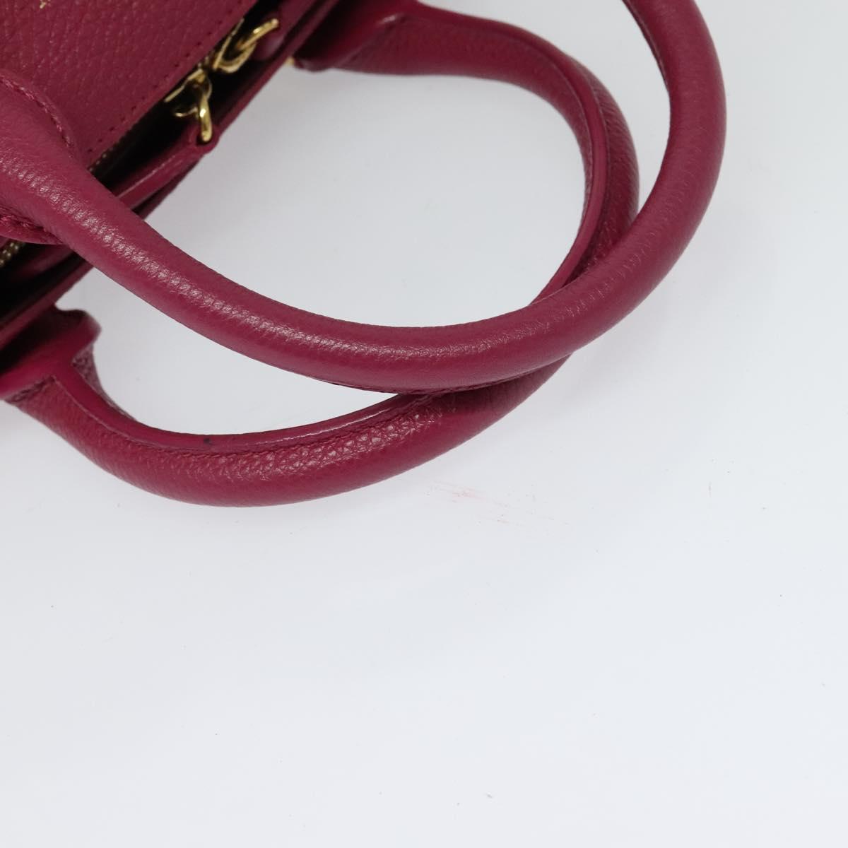 BURBERRY Nova Check Hand Bag Canvas 2way Beige Gold Auth 118645V