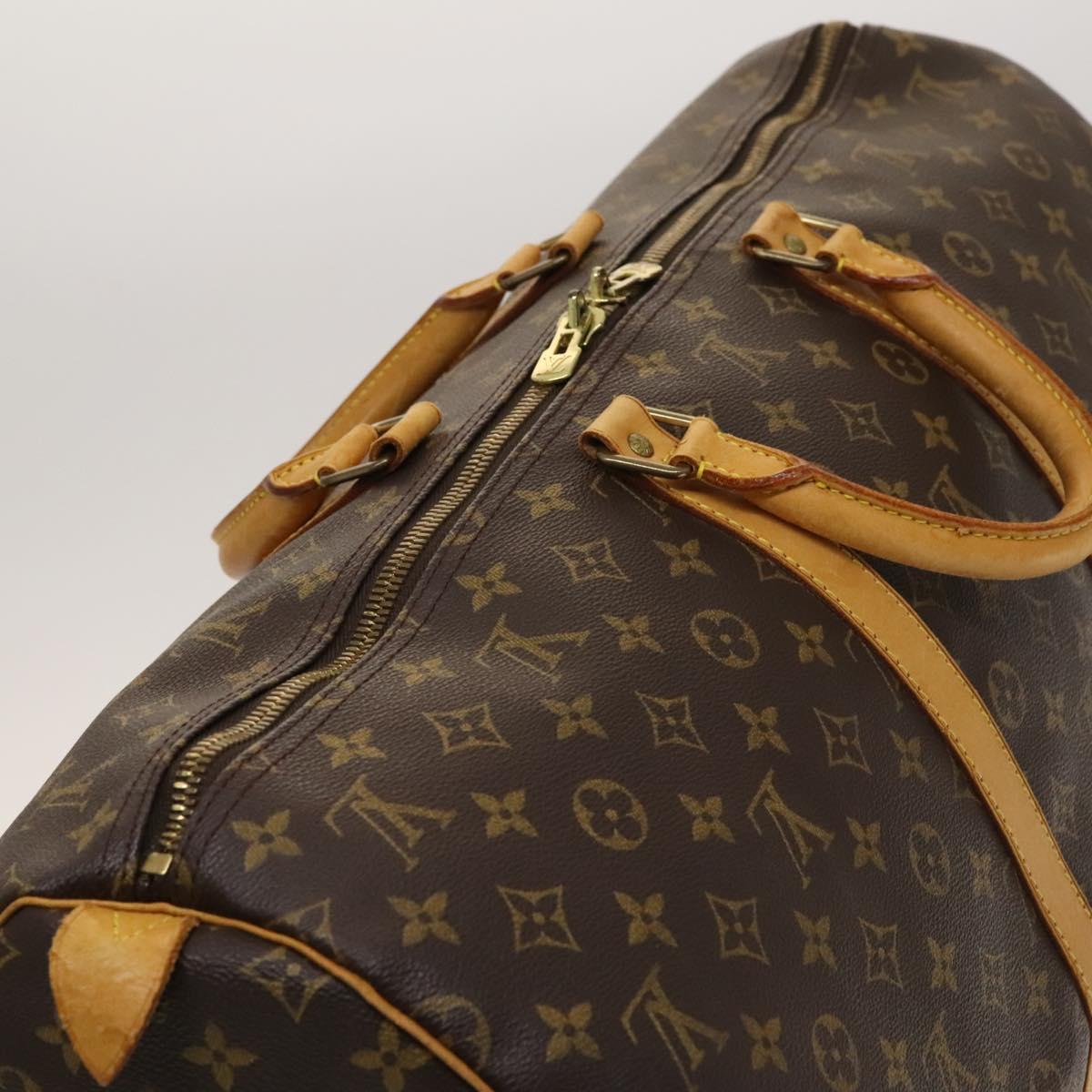 LOUIS VUITTON Monogram Keepall 55 Boston Bag M41424 LV Auth 118704