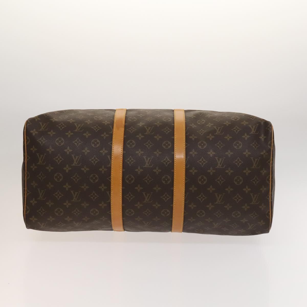 LOUIS VUITTON Monogram Keepall 55 Boston Bag M41424 LV Auth 118705