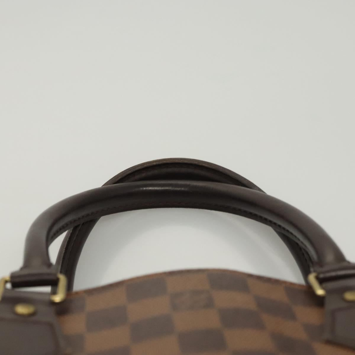 LOUIS VUITTON Damier Ebene Sac Plat Hand Bag N51140 LV Auth 118710