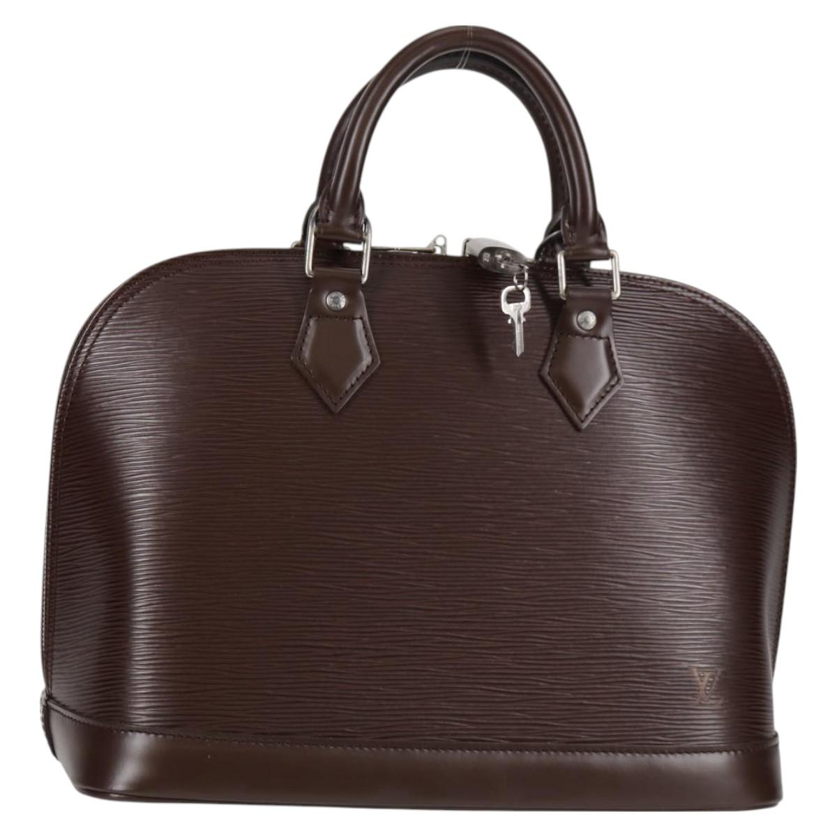 LOUIS VUITTON Epi Alma Hand Bag Mocha M5214D LV Auth 118711V