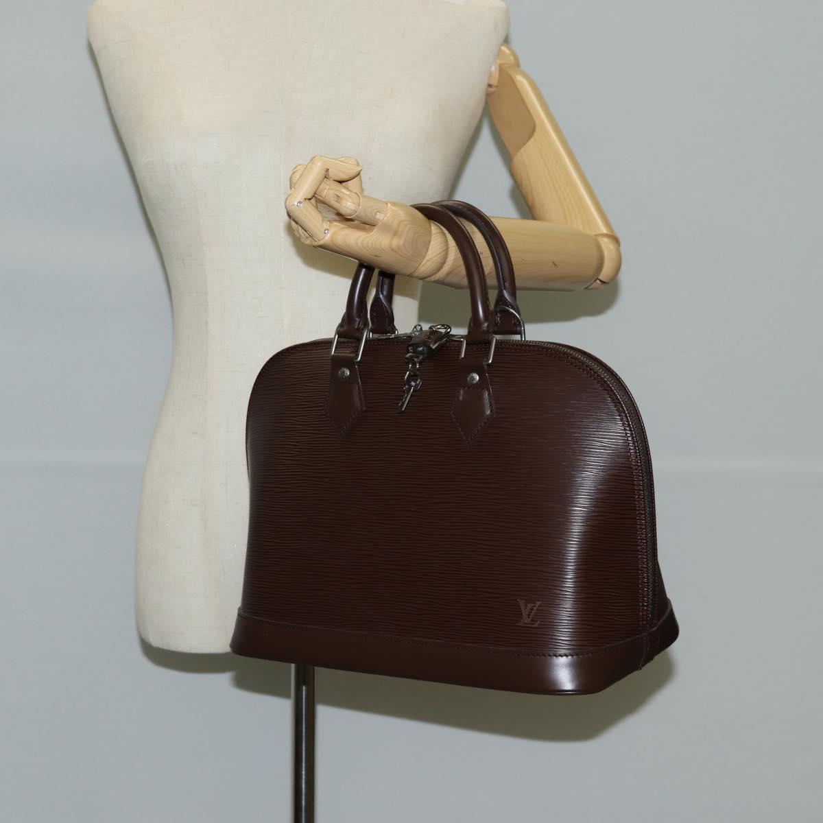 LOUIS VUITTON Epi Alma Hand Bag Mocha M5214D LV Auth 118711V