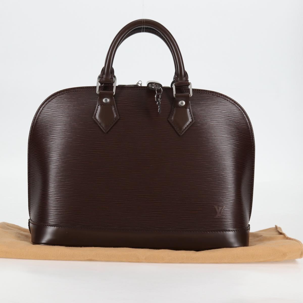 LOUIS VUITTON Epi Alma Hand Bag Mocha M5214D LV Auth 118711V