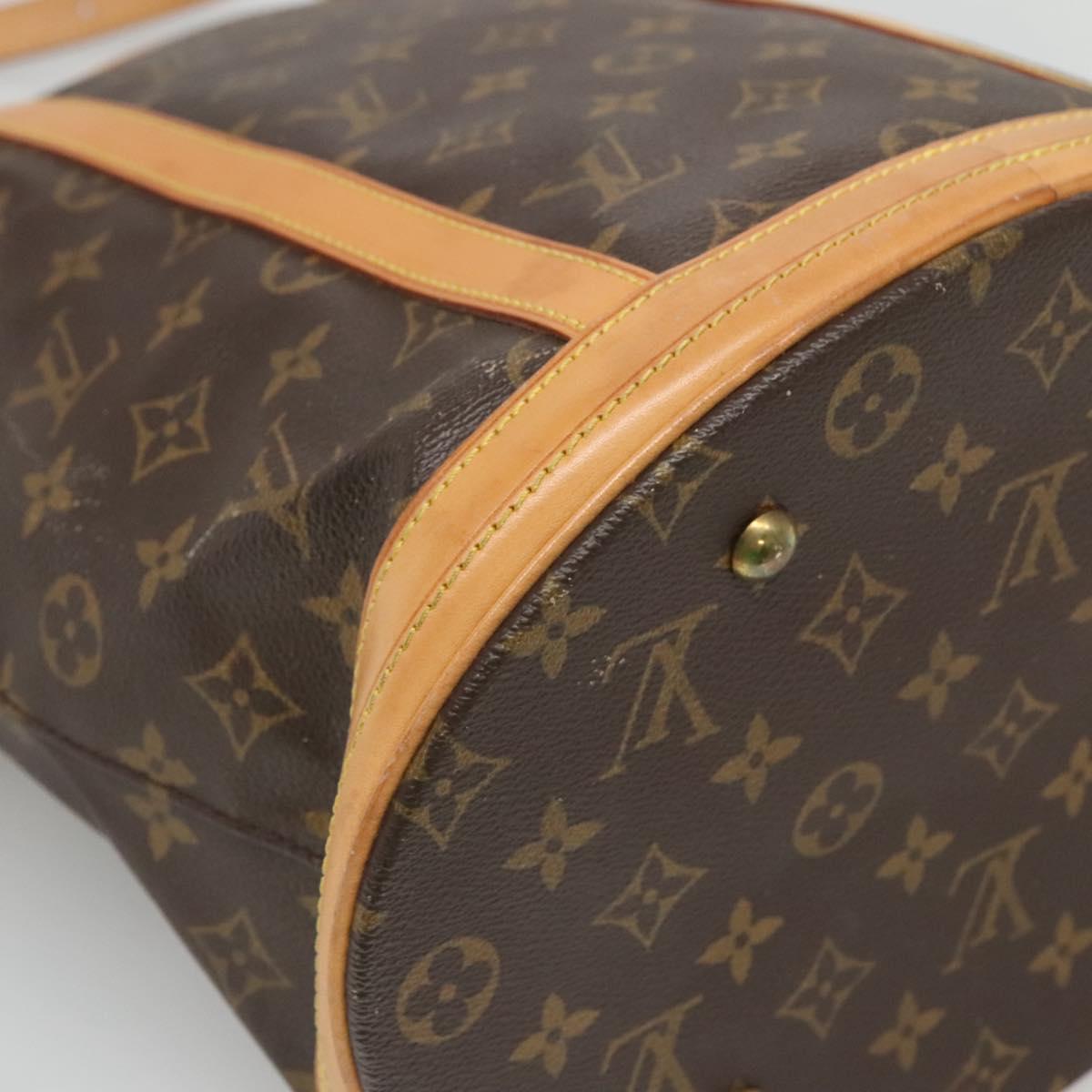LOUIS VUITTON Monogram Bucket GM Shoulder Bag M42236 LV Auth 118721