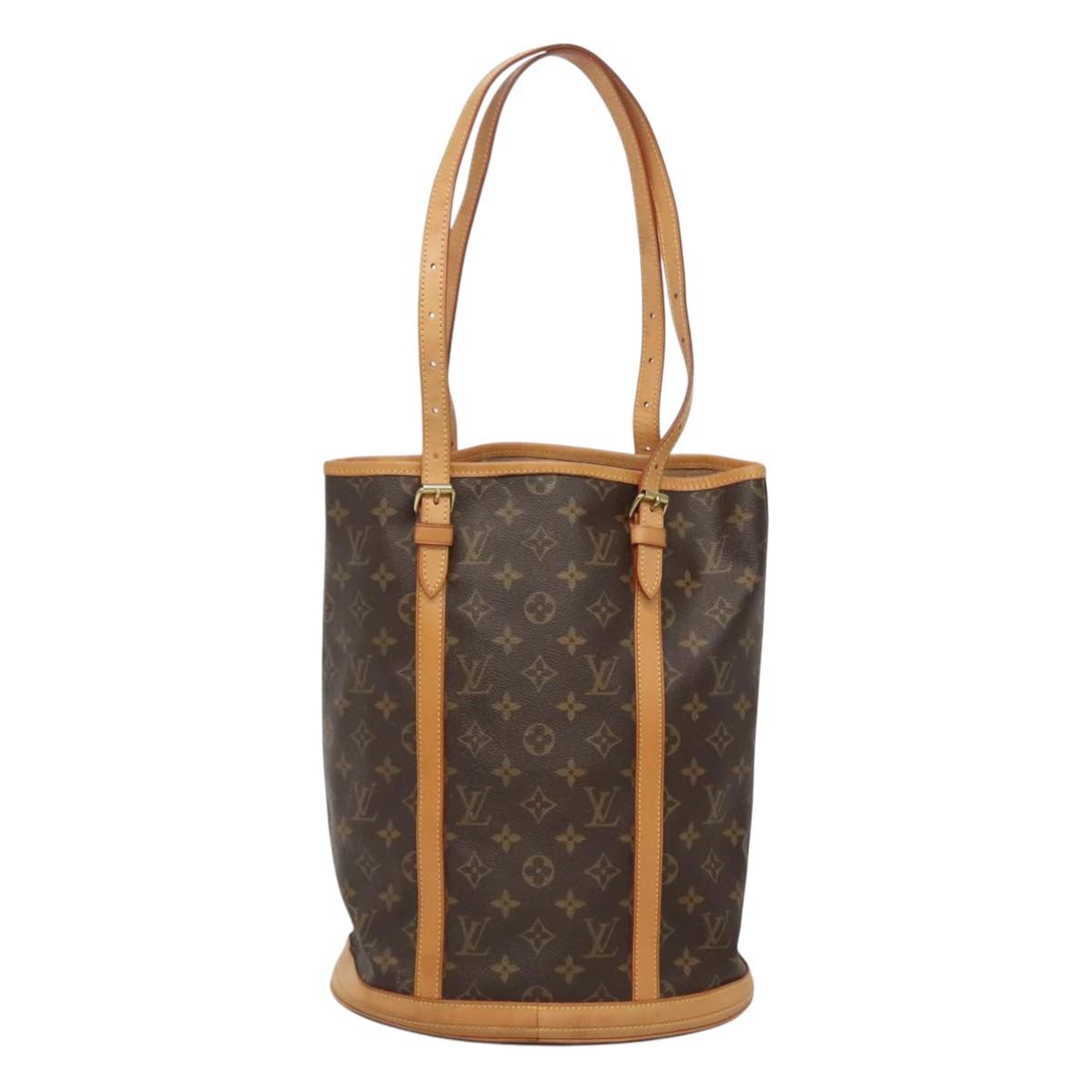 LOUIS VUITTON Monogram Bucket GM Shoulder Bag M42236 LV Auth 118721