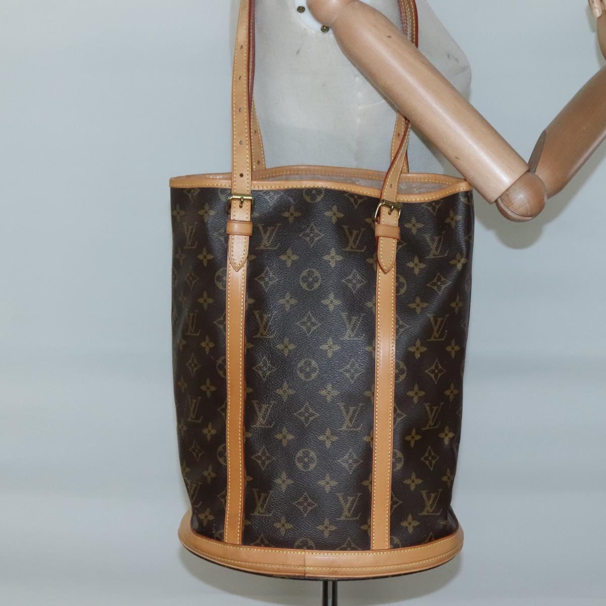 LOUIS VUITTON Monogram Bucket GM Shoulder Bag M42236 LV Auth 118721