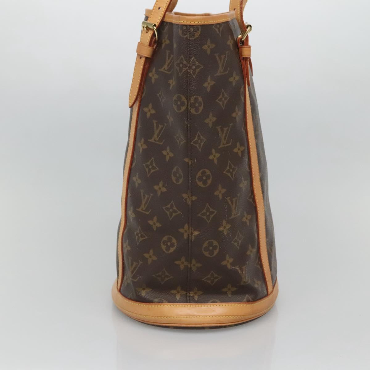 LOUIS VUITTON Monogram Bucket GM Shoulder Bag M42236 LV Auth 118721