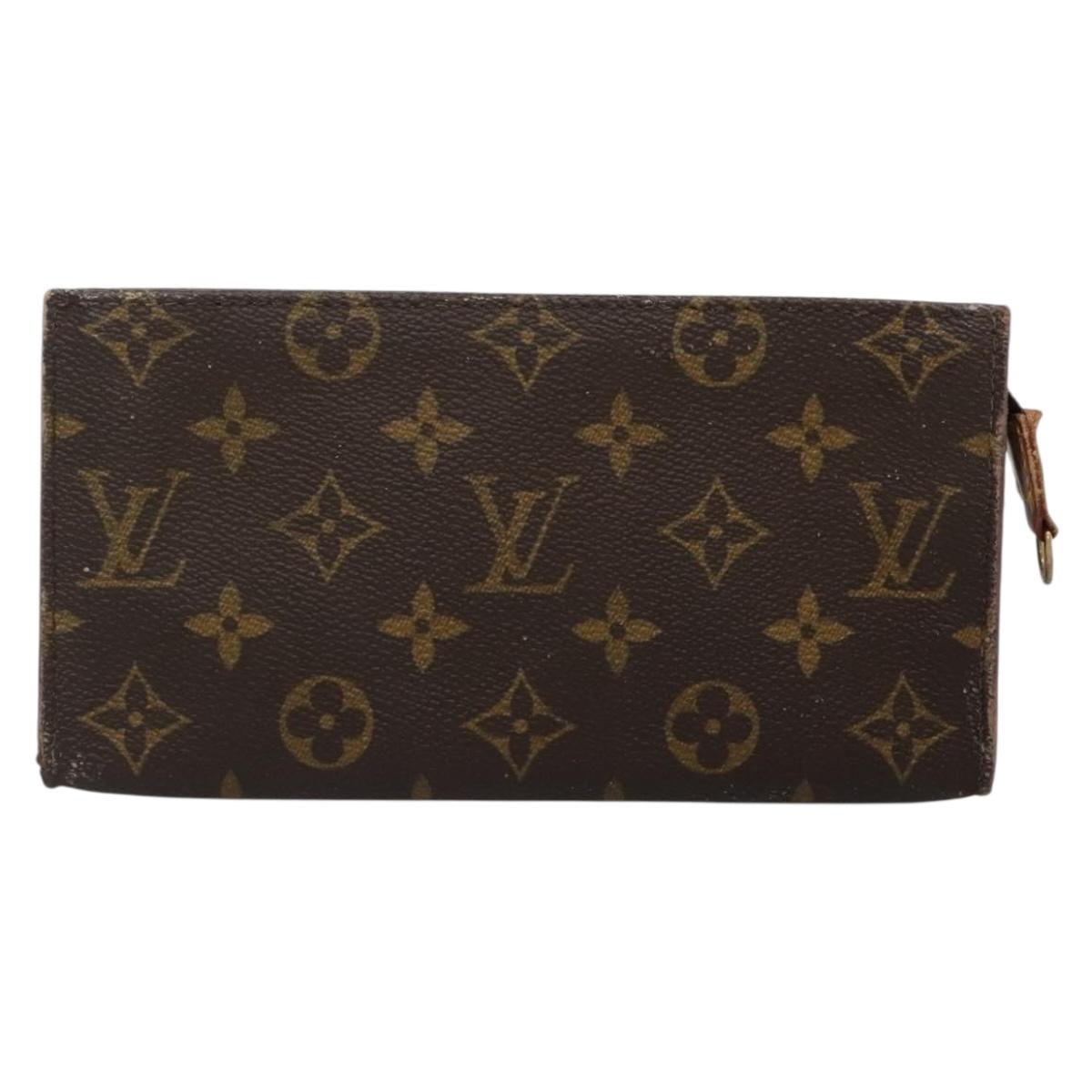 LOUIS VUITTON Monogram Bucket GM Accessory Pouch LV Auth 118722