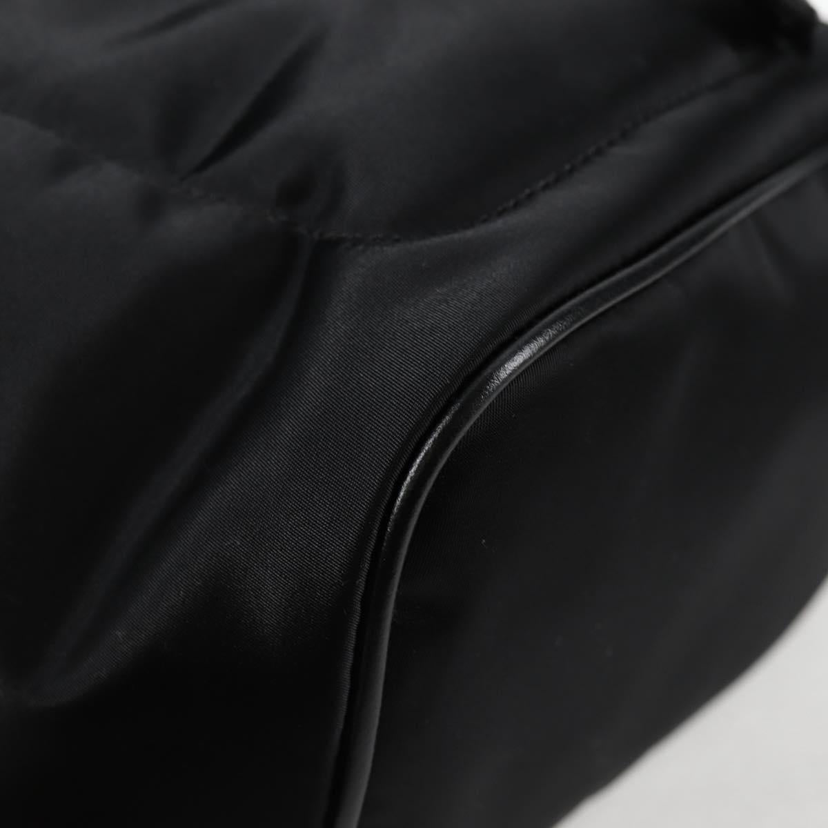 VERSACE Backpack Nylon Black Gold Auth 118730V