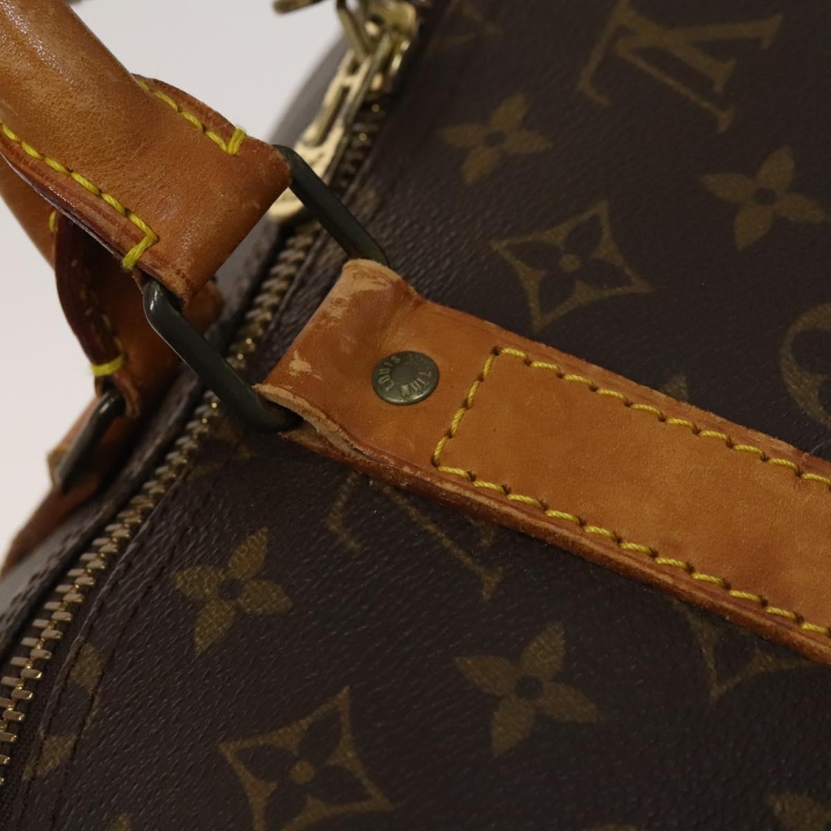 LOUIS VUITTON Monogram Keepall 55 Boston Bag M41424 LV Auth 118737