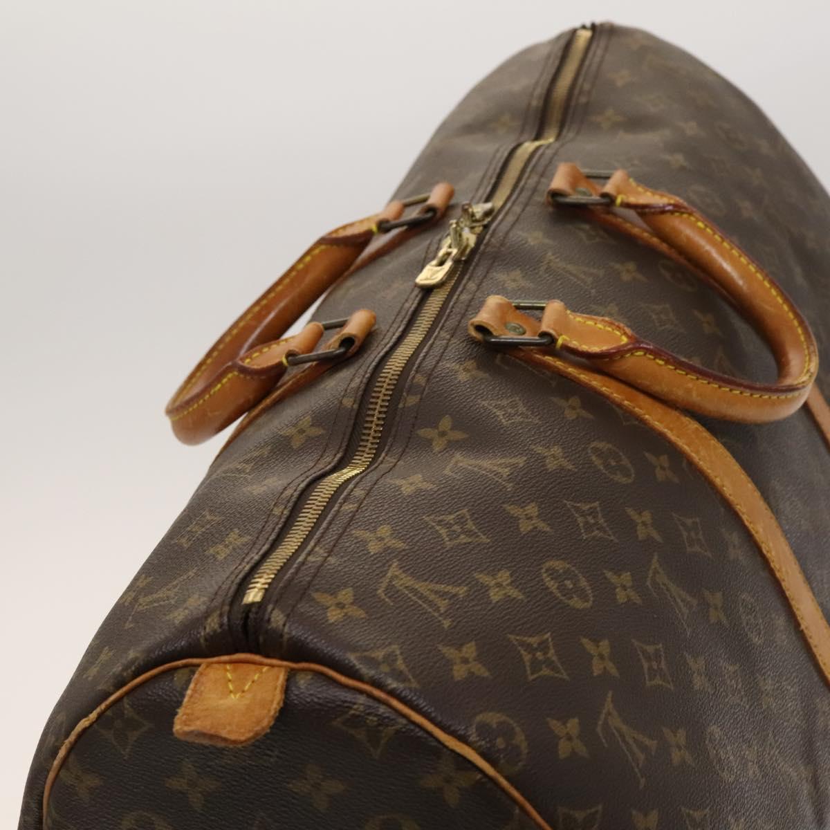 LOUIS VUITTON Monogram Keepall 55 Boston Bag M41424 LV Auth 118737