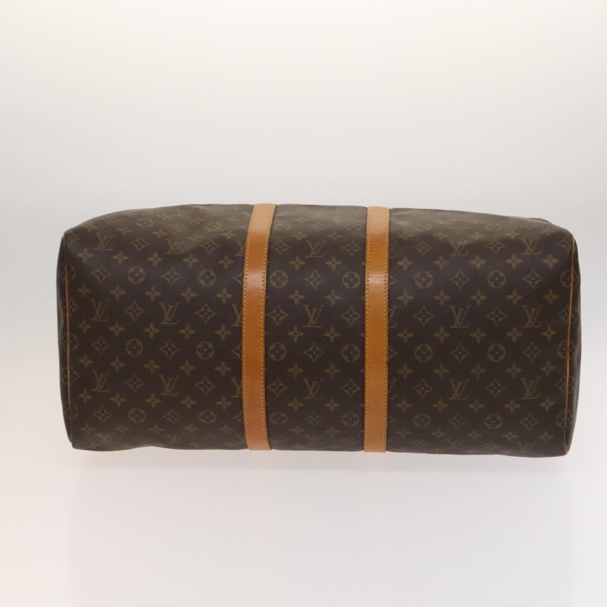 LOUIS VUITTON Monogram Keepall 55 Boston Bag M41424 LV Auth 118737