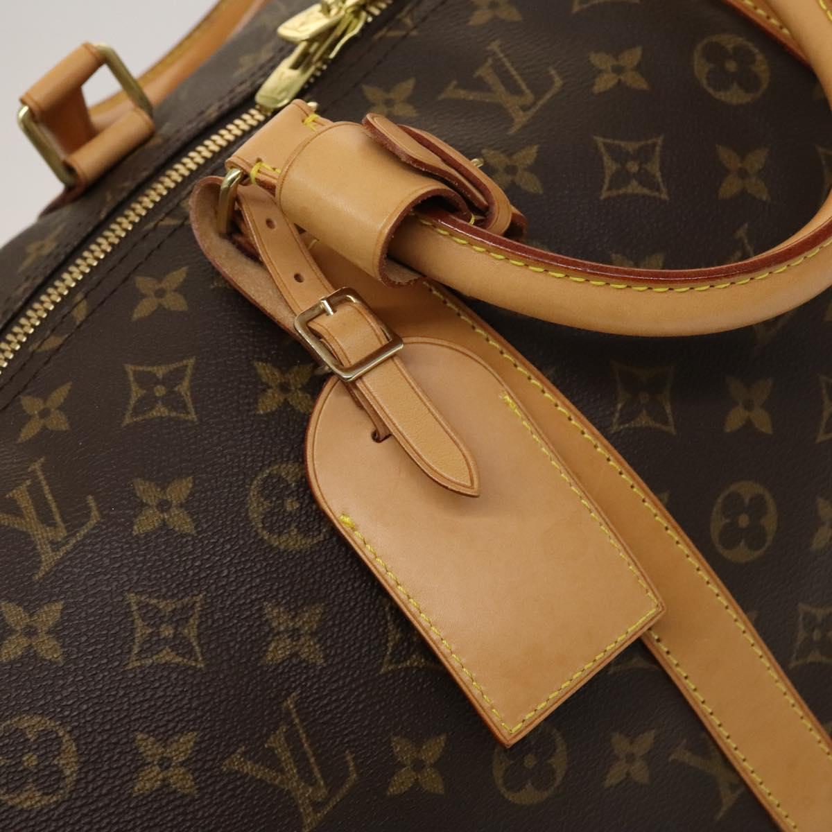 LOUIS VUITTON Monogram Keepall 55 Boston Bag M41424 LV Auth 118742V