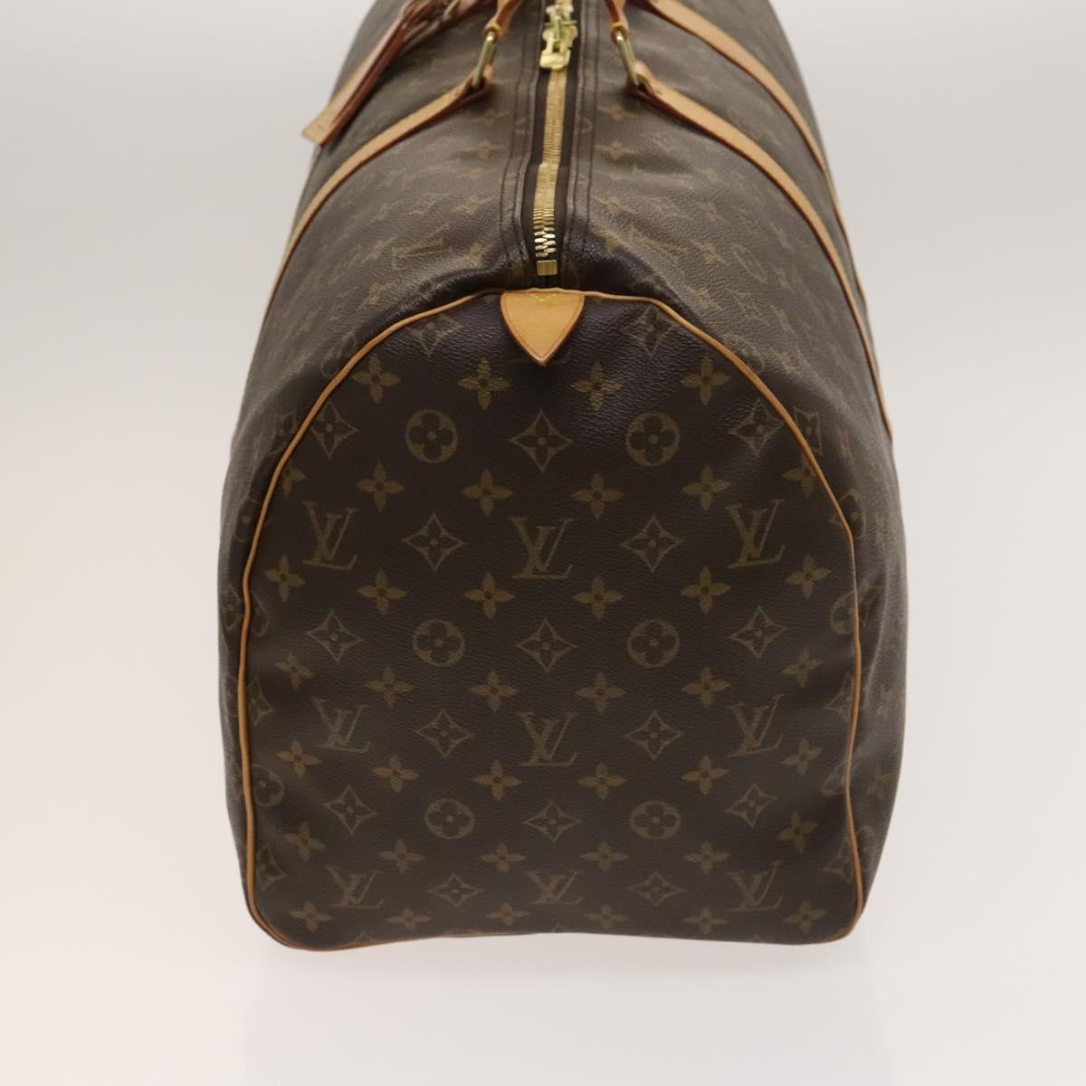 LOUIS VUITTON Monogram Keepall 55 Boston Bag M41424 LV Auth 118742V