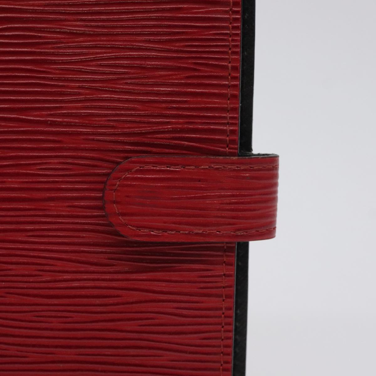 LOUIS VUITTON Epi Agenda PM Day Planner Cover Red R20057 LV Auth 118753