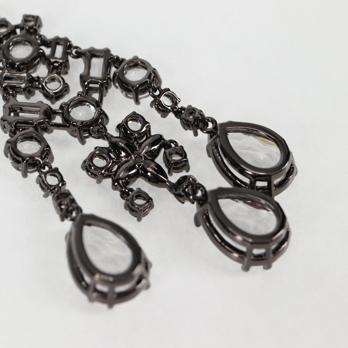 LOUIS VUITTON Pierce LV Chandelier Metal Silver Tone M02180 LV Auth 118796M