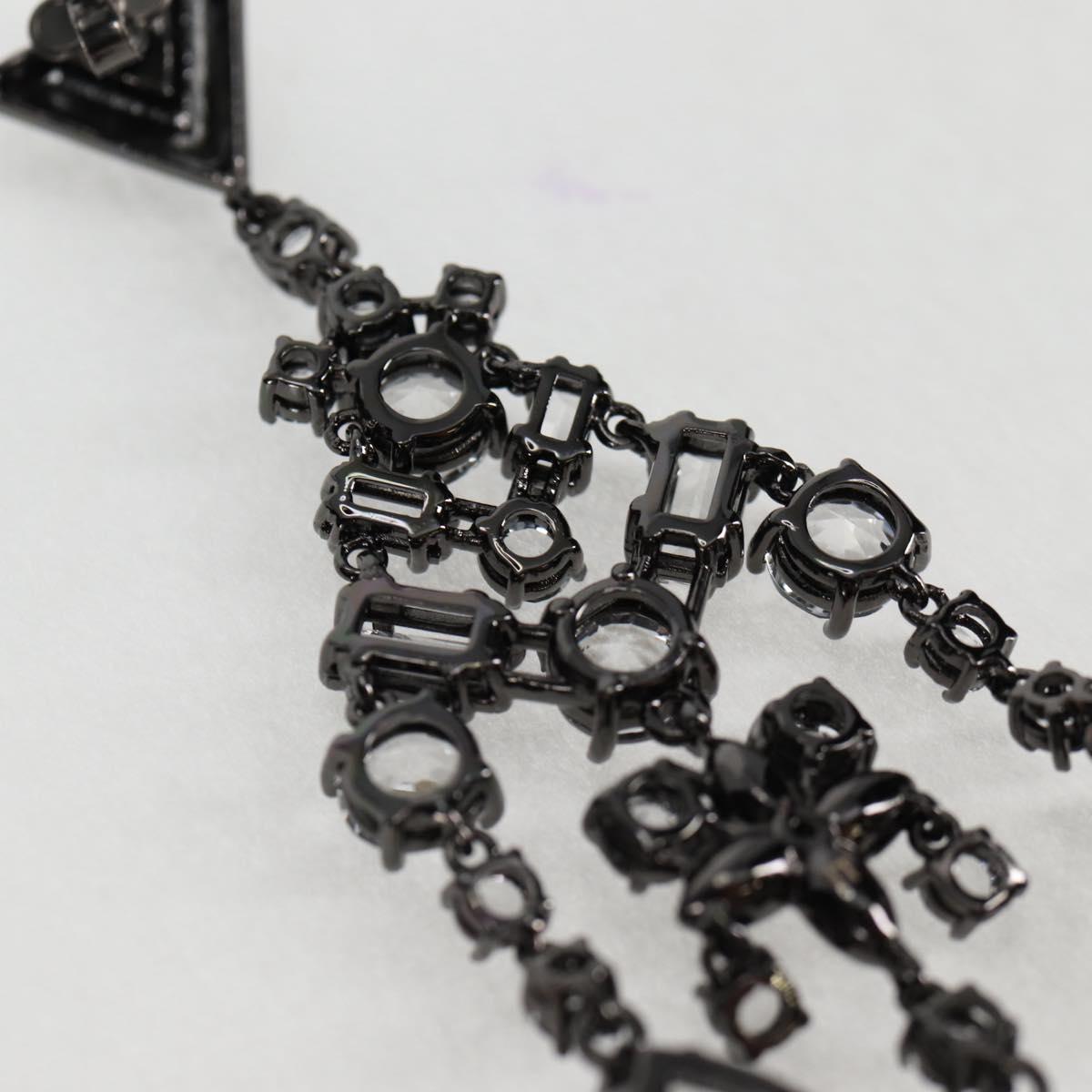 LOUIS VUITTON Pierce LV Chandelier Metal Silver Tone M02180 LV Auth 118796SM