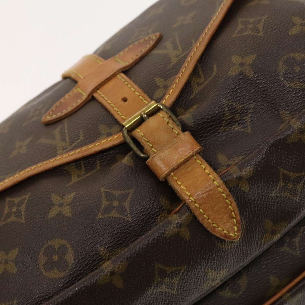 LOUIS VUITTON Monogram Saumur 30 Shoulder Bag M42256 LV Auth 118837
