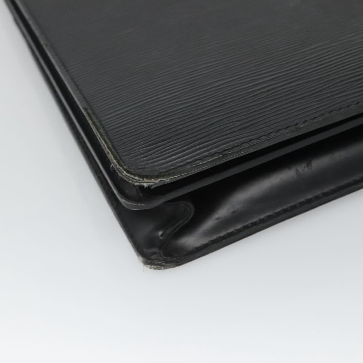 LOUIS VUITTON Epi Serviette Conseiller Business Bag Black M54422 LV Auth 118840