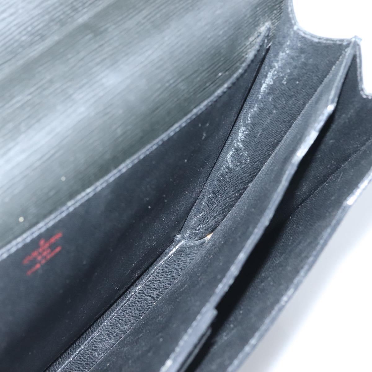 LOUIS VUITTON Epi Serviette Conseiller Business Bag Black M54422 LV Auth 118840