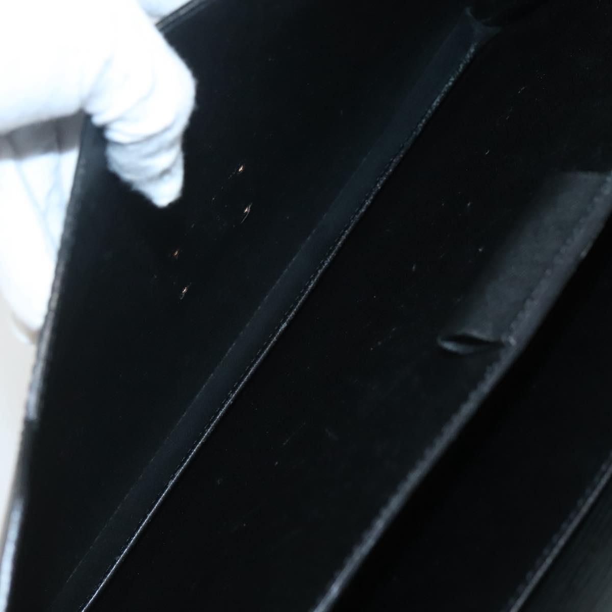 LOUIS VUITTON Epi Serviette Conseiller Business Bag Black M54422 LV Auth 118840